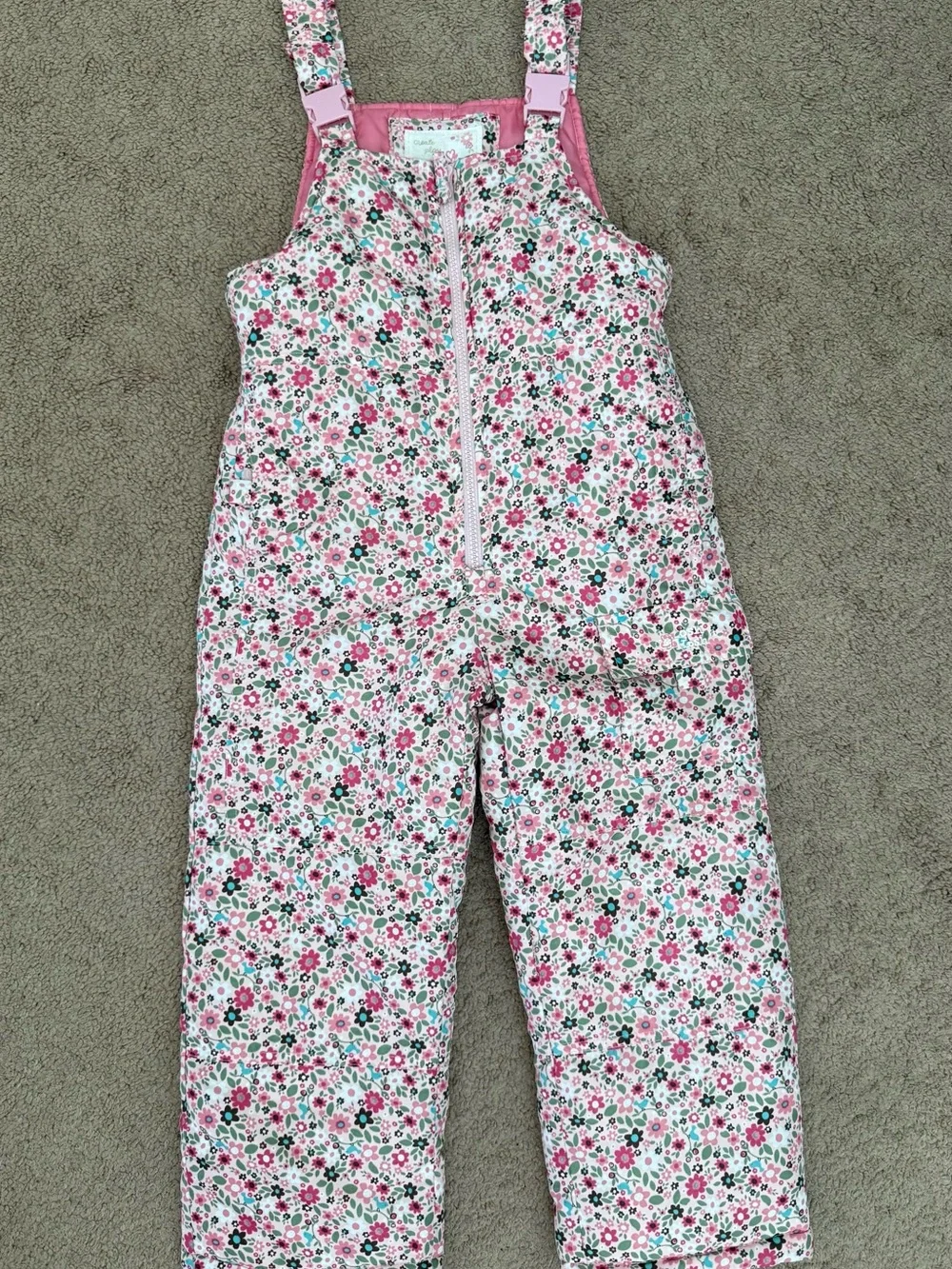 OshKosh B'gosh Pink Floral Ski Snow Suit Size 6